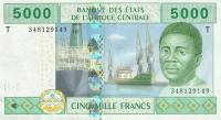 Gallery image for Central African States p109Tb: 5000 Francs